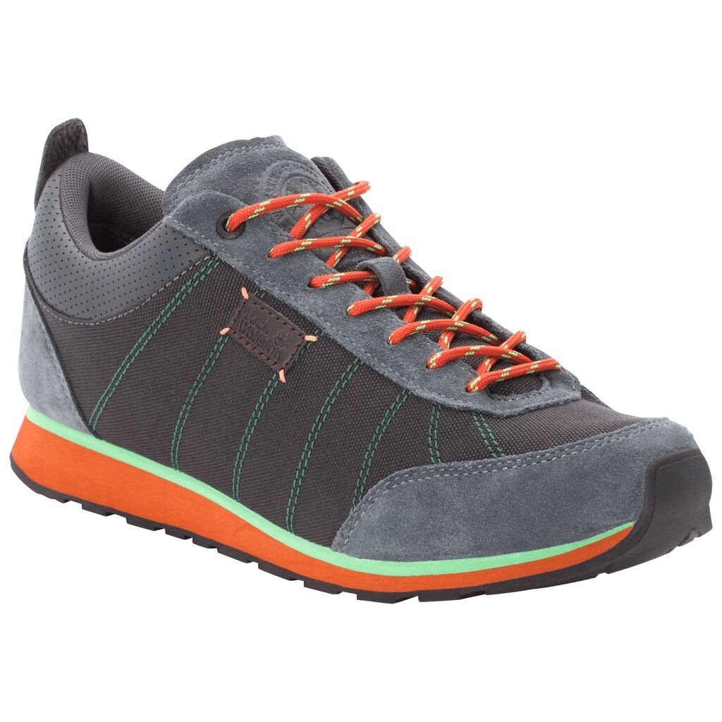 Jack Wolfskin MOUNTAIN DNA LOW Chaussures Homme Gris Foncé/Vert - HBXMPFW-76